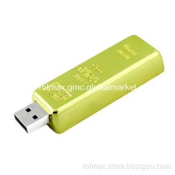 Golden bar USB drive